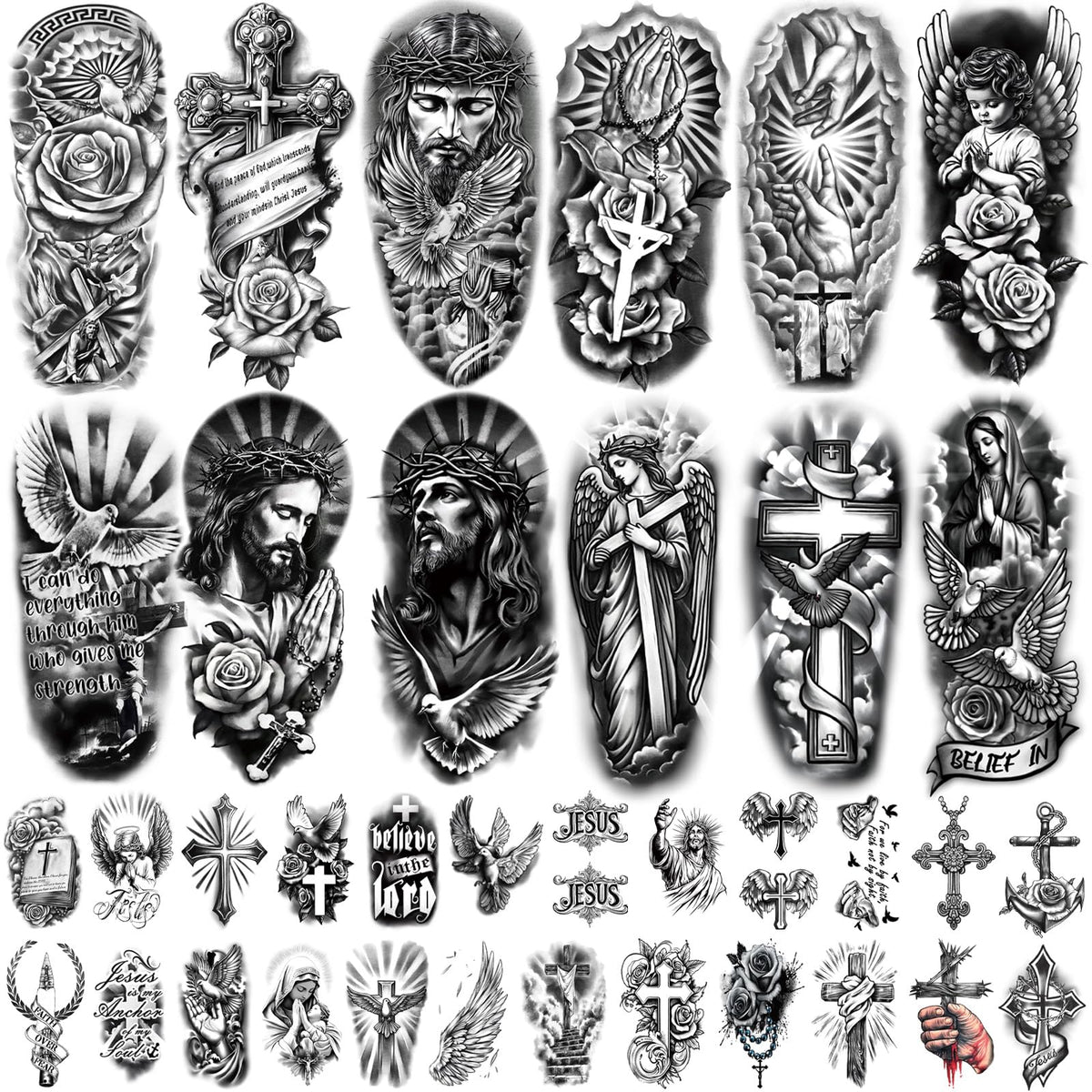 Gabizafia front packaging showing 77-sheet tattoo collection and variety benefits