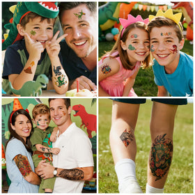 Gabizafia tattoo resisting water on wet arm to show waterproof benefit