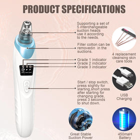 Gackoko pore vacuum held in hand for scale, compact travel-friendly benefit