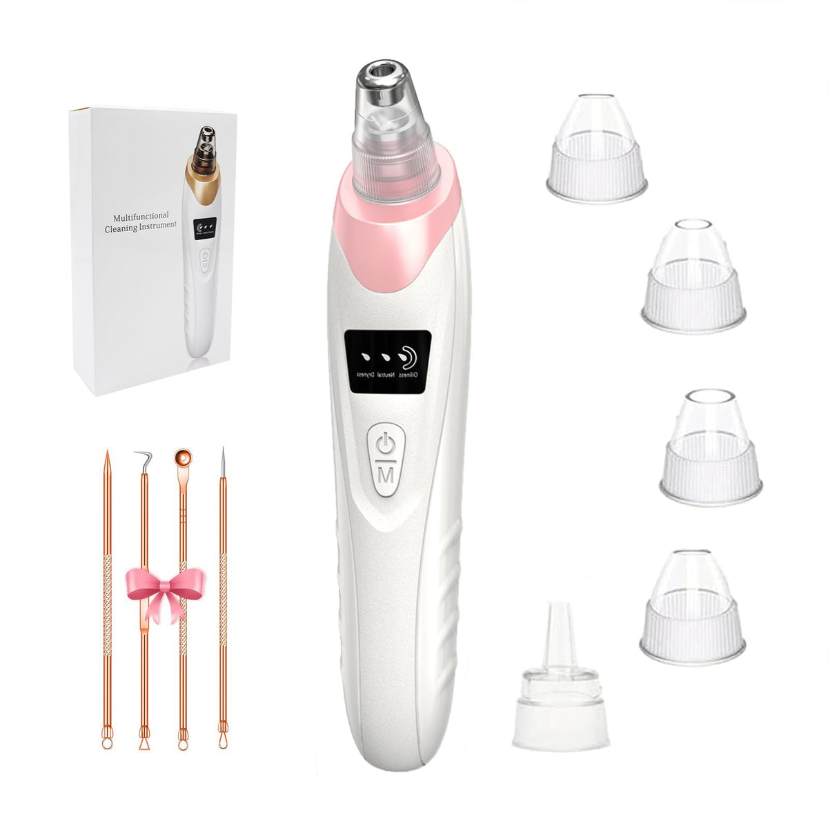 Gackoko front view showing device and packaging, clear benefits for home skincare