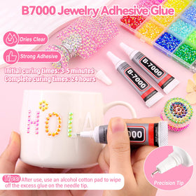 GA&EN B7000 glue tube with needle applicator for precise, clear bonding