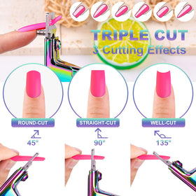 GA&EN angle adjustment detail, three-position head for multiple nail shapes