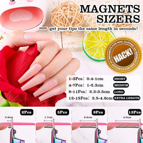 GA&EN magnetic sizers laid out, adjustable length stops for repeatable cuts