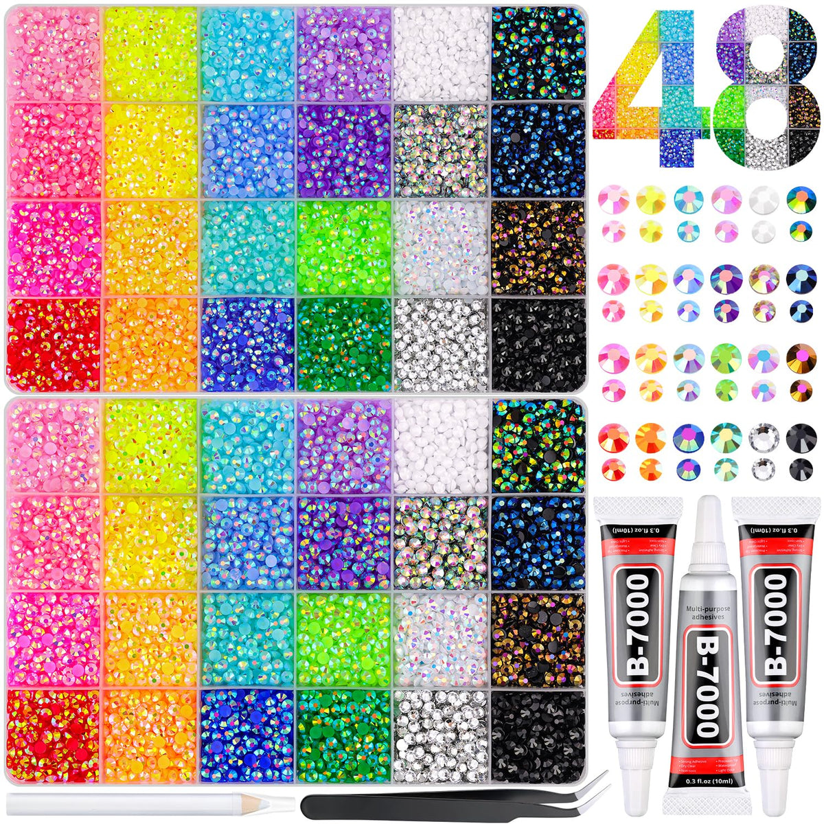 GA&EN front packaging showing full bedazzling kit for quick start