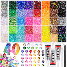 GA&EN front packaging showing full bedazzling kit and organizer benefits