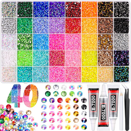GA&EN front packaging showing full bedazzling kit and organizer benefits