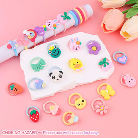 GA&EN hair ties styled with baby outfit for easy fashion coordination