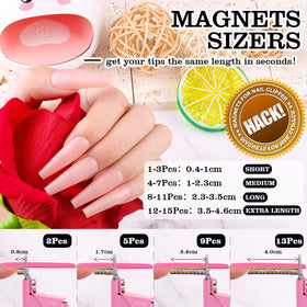GA&EN magnetic sizers attached to clipper for consistent length control benefit