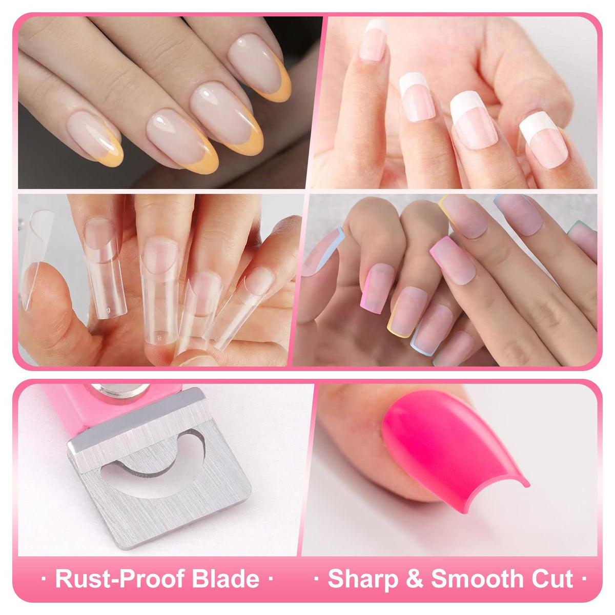 GA&EN textured pink handle close-up offering comfortable grip benefit
