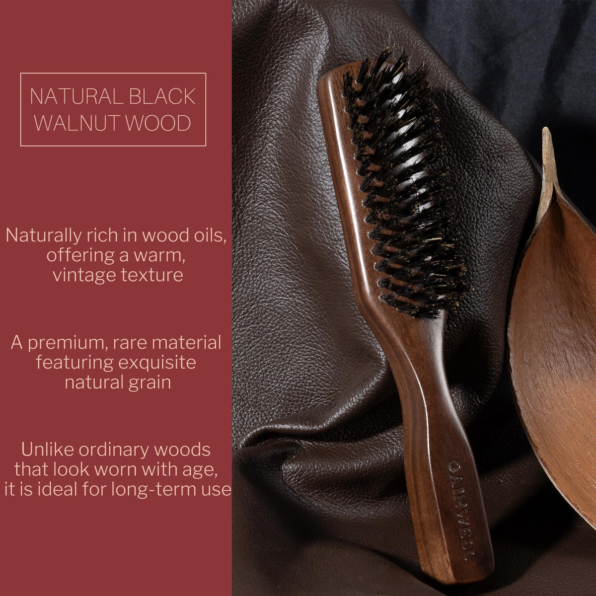 GAINWELL brushing short thick hair to reduce frizz and add shine