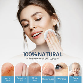 GAINWELL sponge in use washing a face, illustrating effective makeup and dirt removal