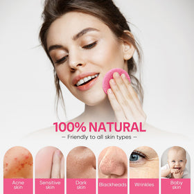 GAINWELL sponge with cleanser in use illustrating effective makeup removal
