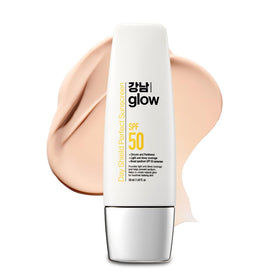 GANGNAM GLOW front packaging showing SPF 50 and tinted sunscreen benefits