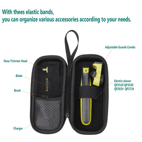 Gaocthiy case opened interior with elastic bands organizing accessories
