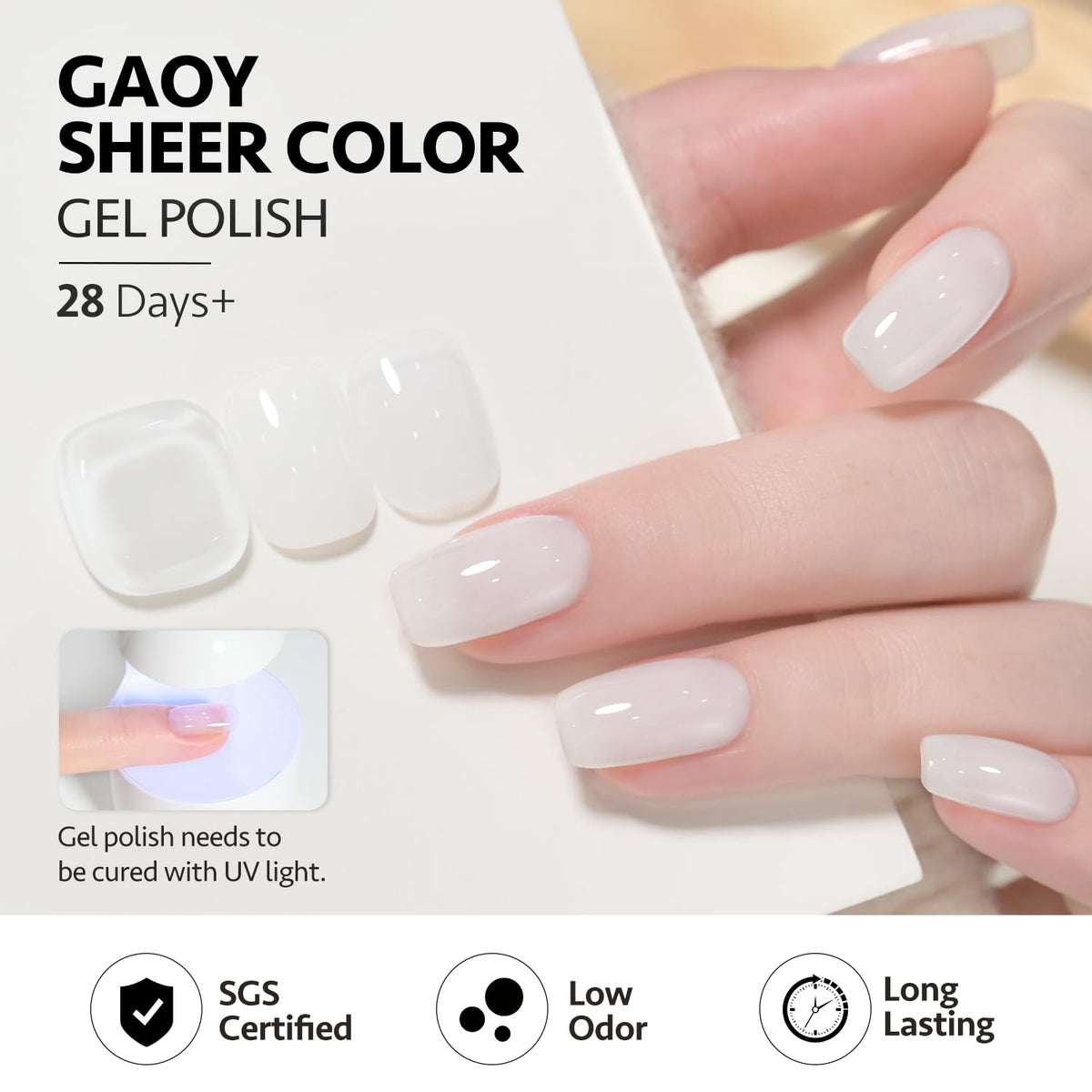 GAOY 16ml bottle held in hand to show true size and long-lasting supply benefit