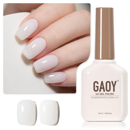 GAOY bottle front view showing 2899 Jelly White and generous 16ml volume benefit