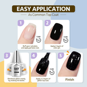 GAOY brush applying top coat for smooth coverage and even finish