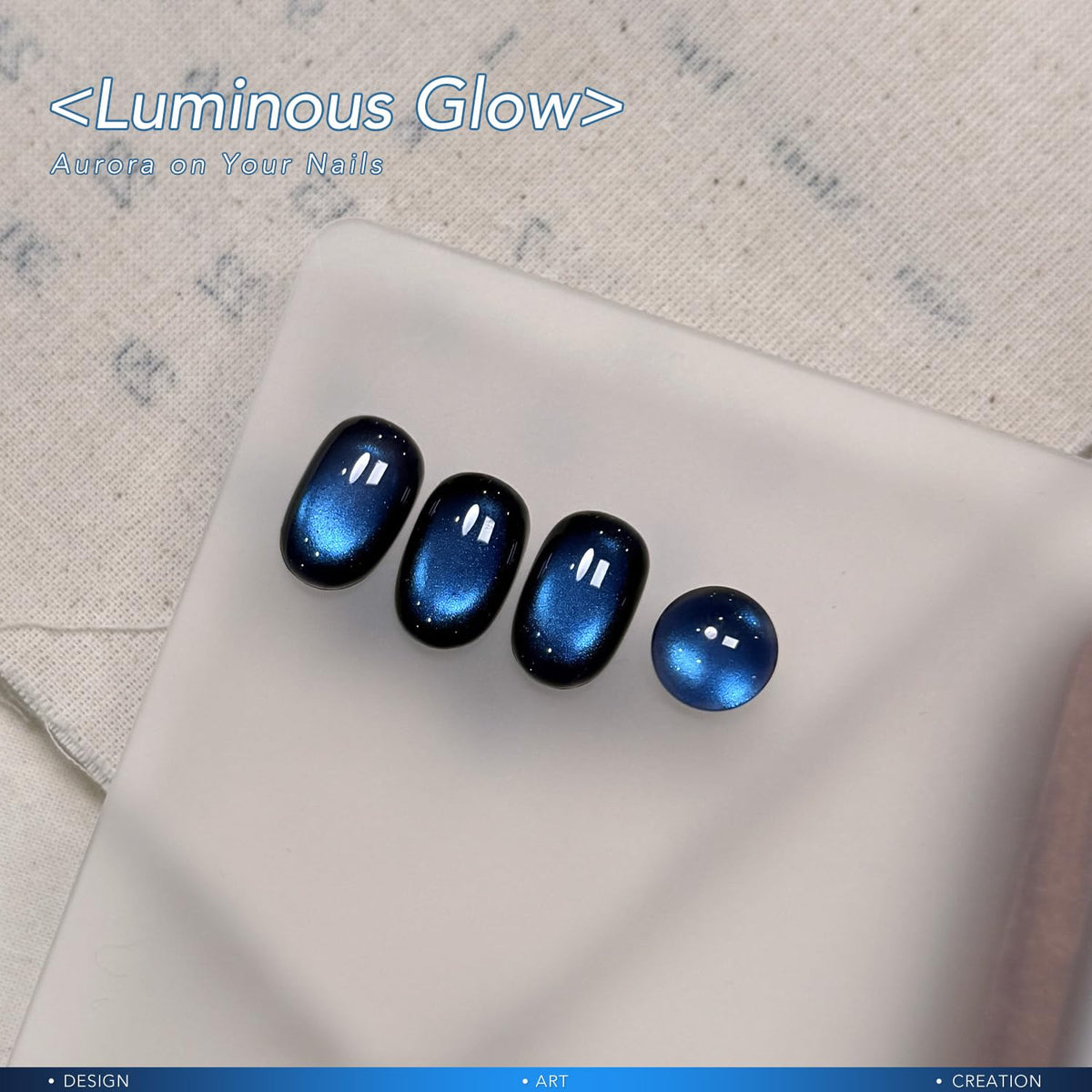 GAOY application image with magnet over nail demonstrating easy at-home use