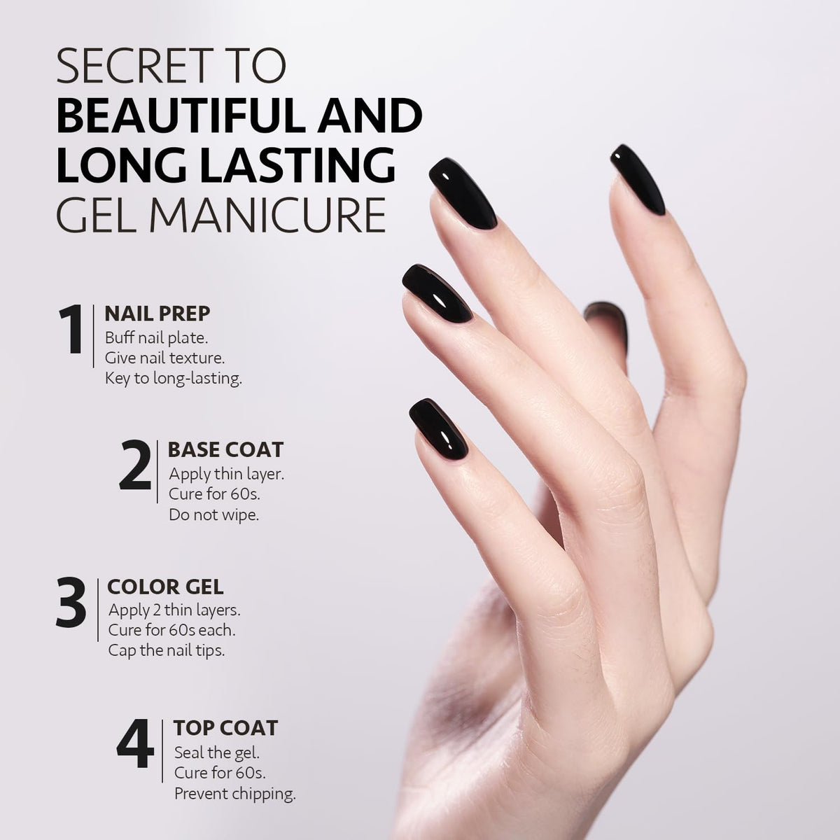 GAOY glossy top coat detail showing high-shine protective finish