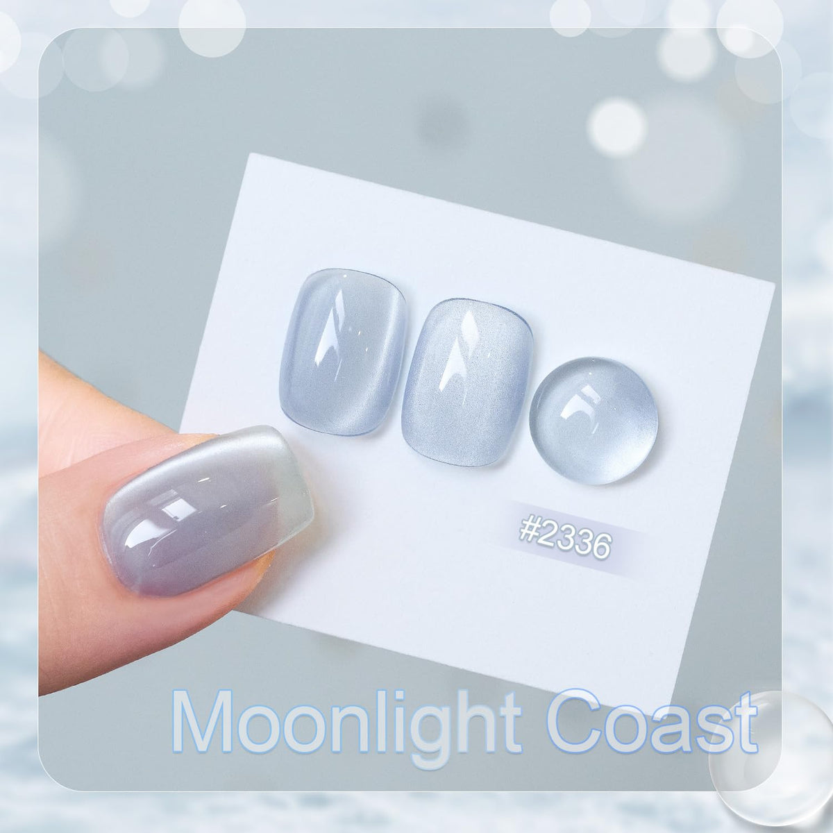 GAOY close-up of glittery gel texture highlighting reflective shimmer benefit