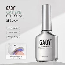 GAOY styled hands at cafe highlighting long-lasting glossy finish benefit