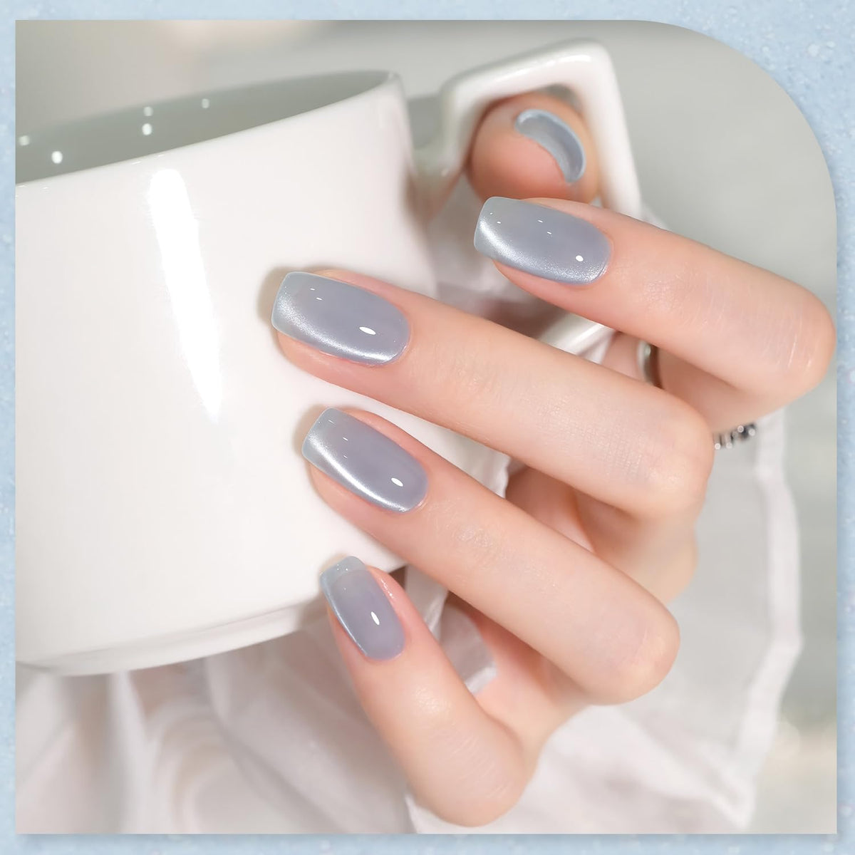 GAOY magnet held over wet polish showing cat-eye stripe creation benefit