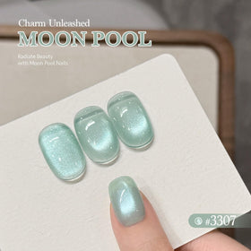 GAOY nail wheel swatches showing holographic blue sparkle benefit