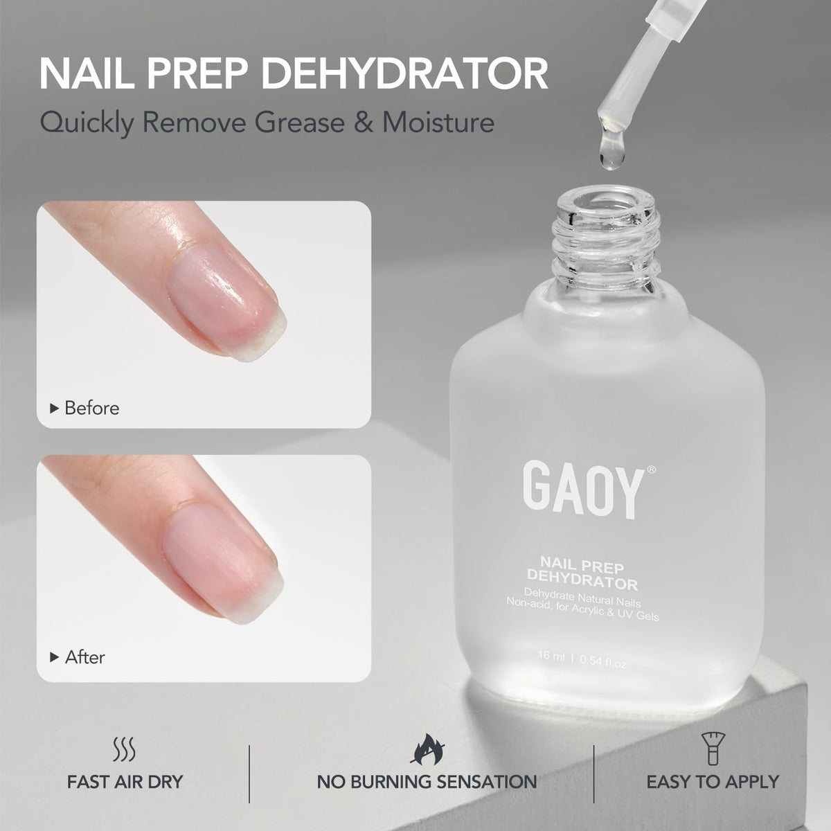 GAOY label close-up highlighting ingredient panel and professional quality