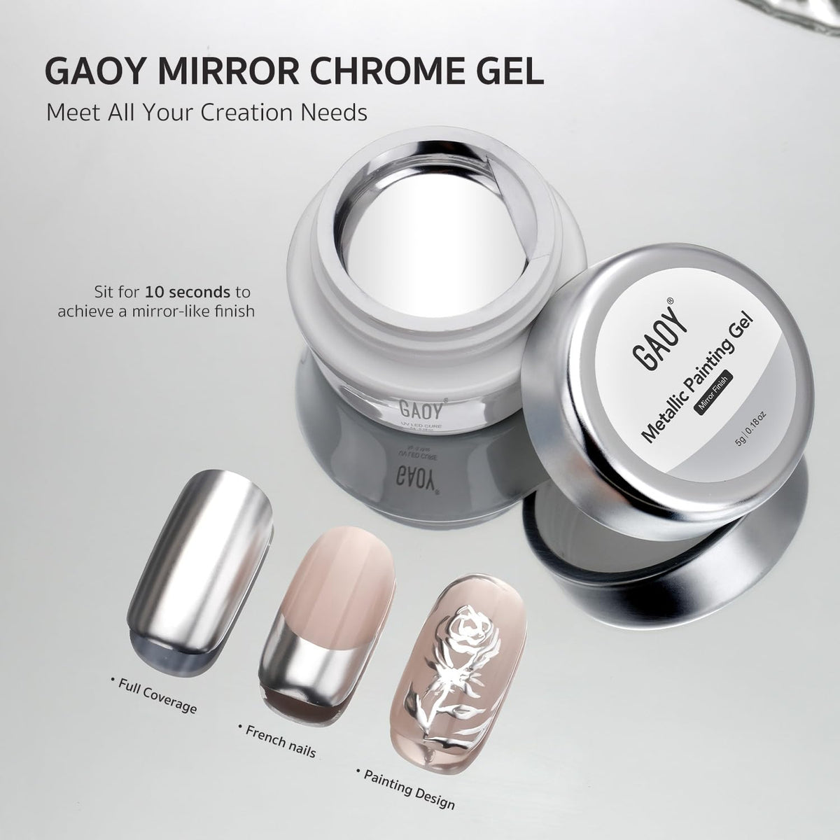 GAOY 5g bottle beside a coin for scale, highlighting portable small-size convenience