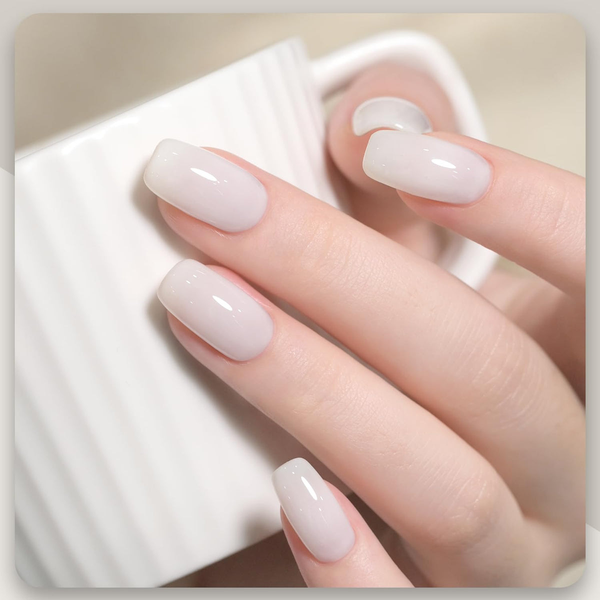 GAOY brush applying jelly gel to nail for smooth, streak-free application benefit