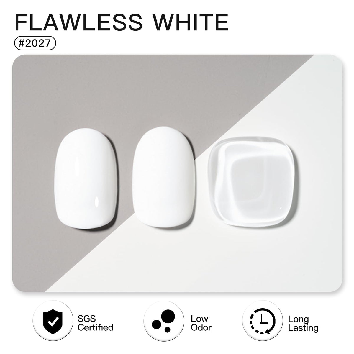 GAOY brush close-up spreading smooth white gel for precise application