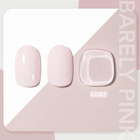 GAOY brush stroke swatch of barely pink shade demonstrating smooth, even coverage