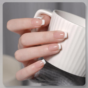 GAOY close-up brush stroke of white gel demonstrating crisp, high-opacity finish