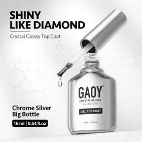 GAOY brushed stainless chrome bottle detail highlighting premium finish