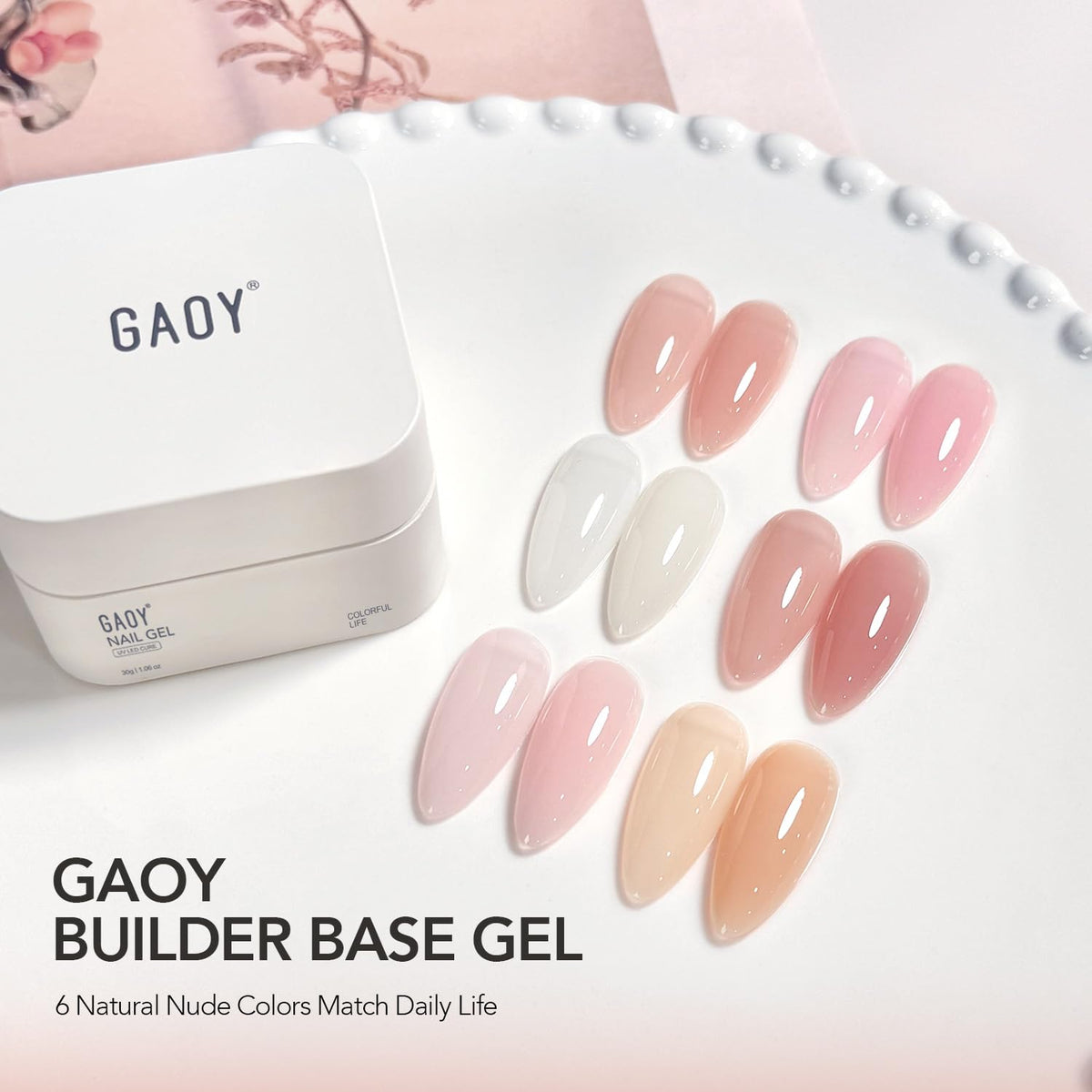 GAOY finished manicure lifestyle scene highlighting durable natural shine