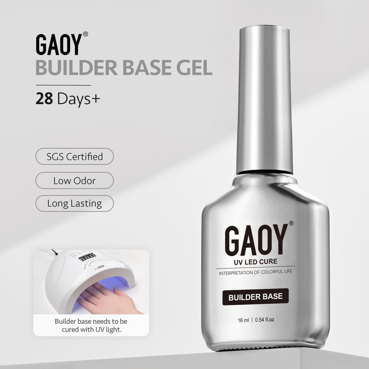 GAOY bottle on salon station with tools showing professional-ready convenience benefit