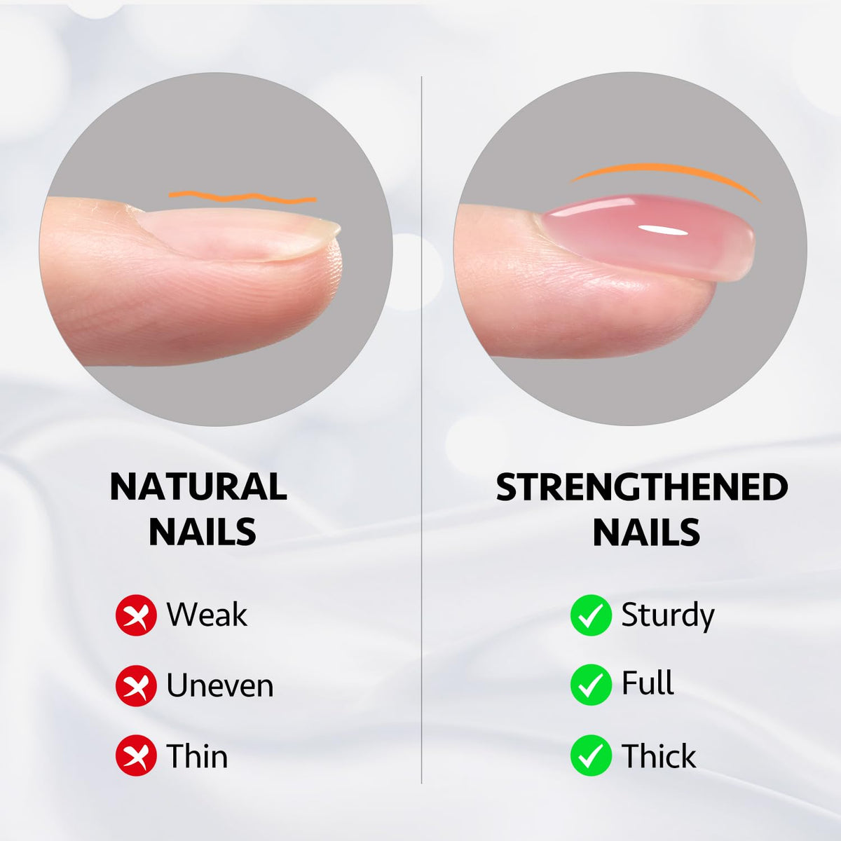 GAOY brush and gel texture close-up showing smooth self-leveling benefit