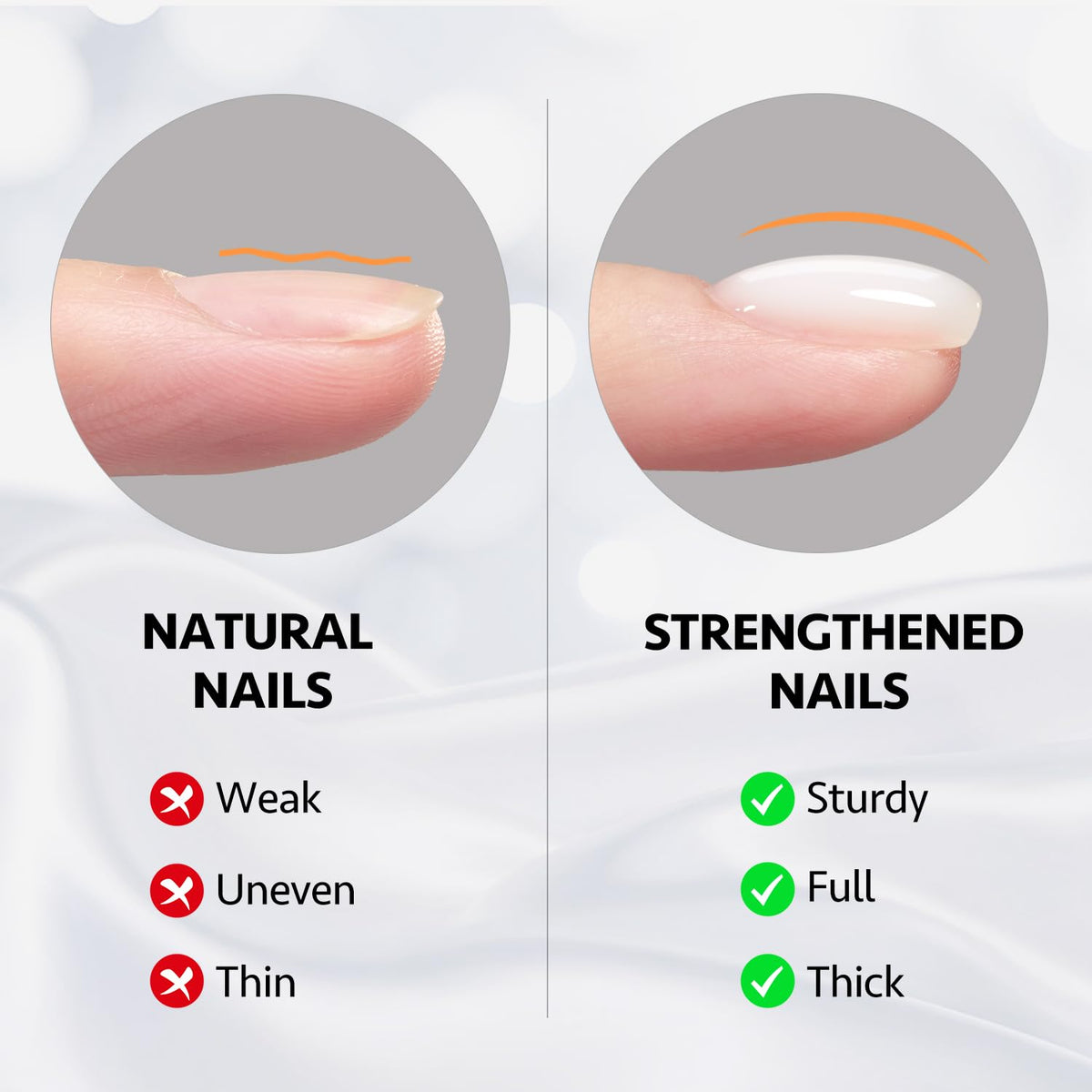 GAOY brush stroke close-up showing gel texture and smooth self-leveling for easier shaping