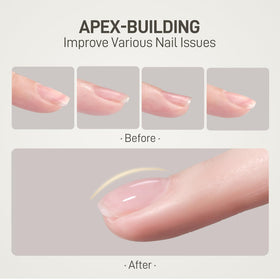 GAOY builder gel close-up texture demonstrating strengthening and smooth application