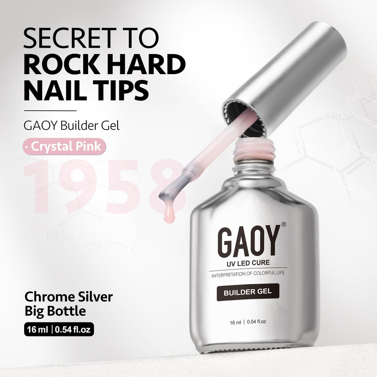 GAOY finished manicure lifestyle shot showing durable glossy nails