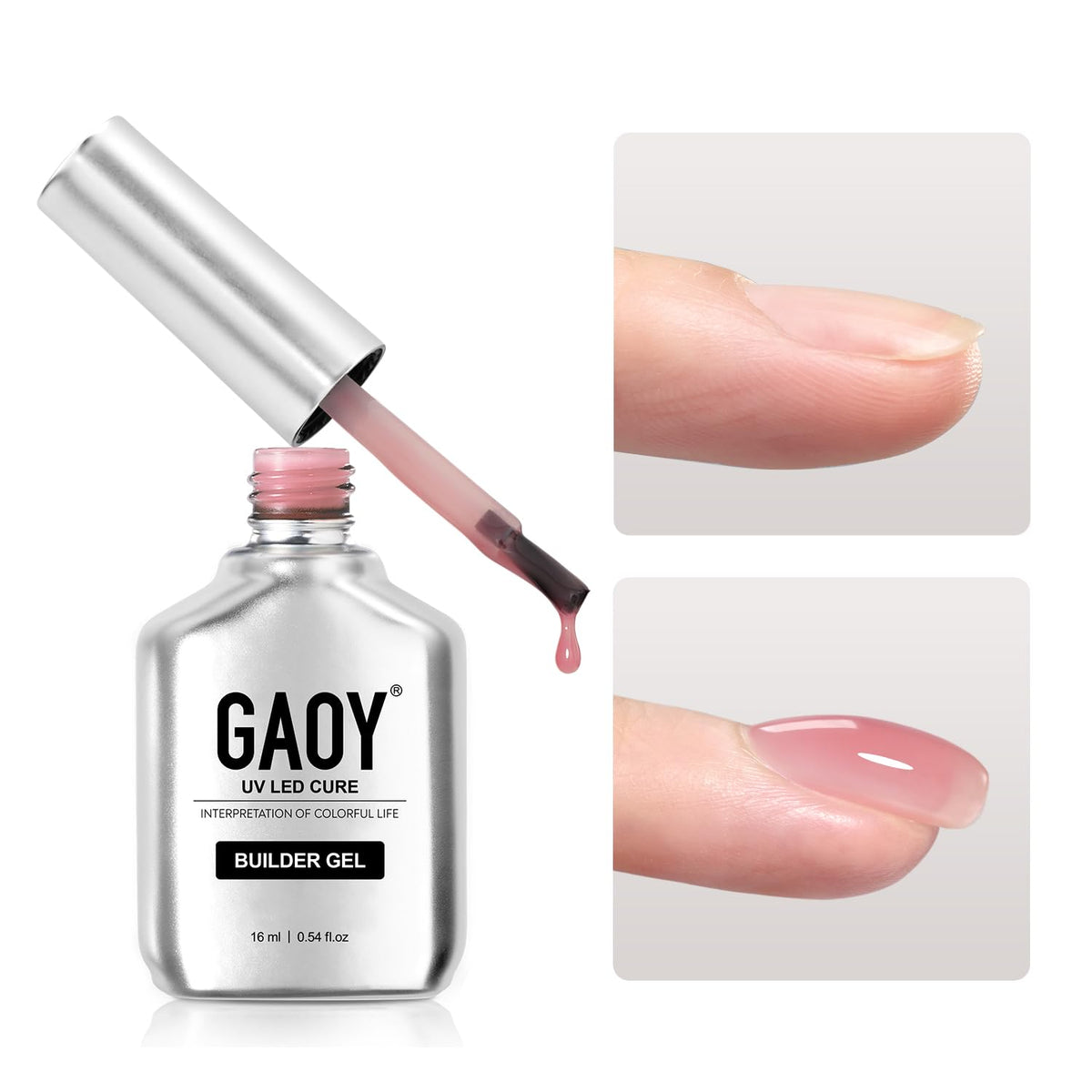 GAOY front bottle 1963 Berry Pink showing color and size benefit elegant finish