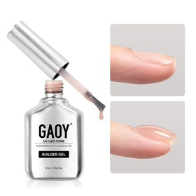 GAOY builder gel bottle front view showing label and professional finish