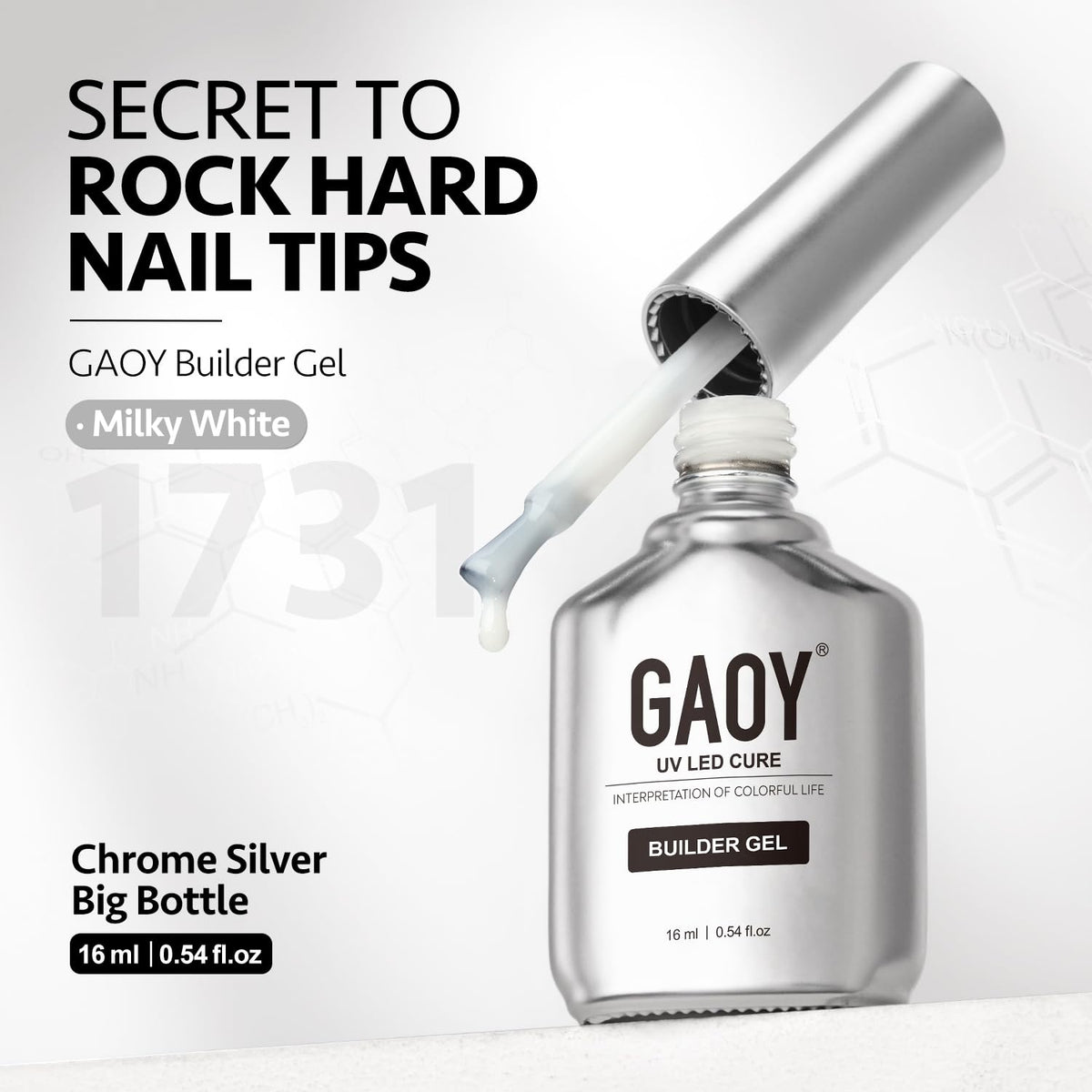 GAOY manicure setup with cured nails showing salon-style results at home with ease