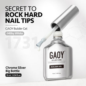 GAOY manicure setup with cured nails showing salon-style results at home with ease