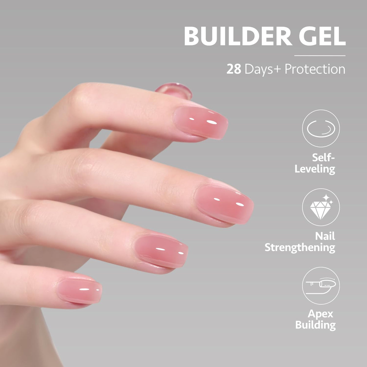 GAOY swatch on nail tip showing true 1963 Berry Pink shade benefit