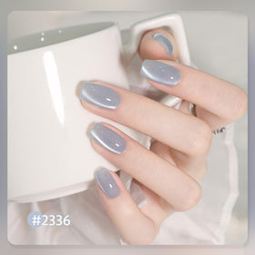 GAOY color swatches on nail wheel showing holographic glitter and shade mixing inspiration