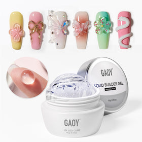 GAOY jar front view showing clear sculpting gel and neat packaging benefit