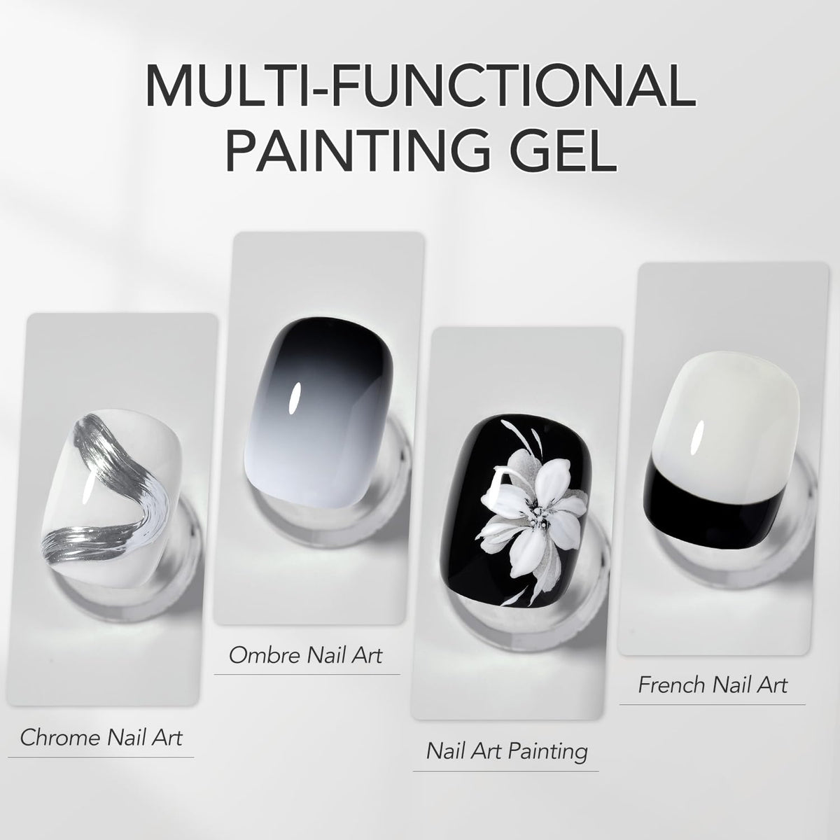 GAOY close-up of black gel texture illustrating smooth creamy application benefit