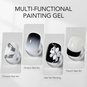 GAOY close-up of black gel texture illustrating smooth creamy application benefit