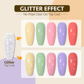 GAOY close-up of silver iridescent glitter texture for visible sparkle